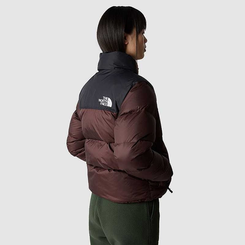 Women's The North Face 1996 Retro Nuptse Down Jackets Black Brown / Black | Malaysia-3760891