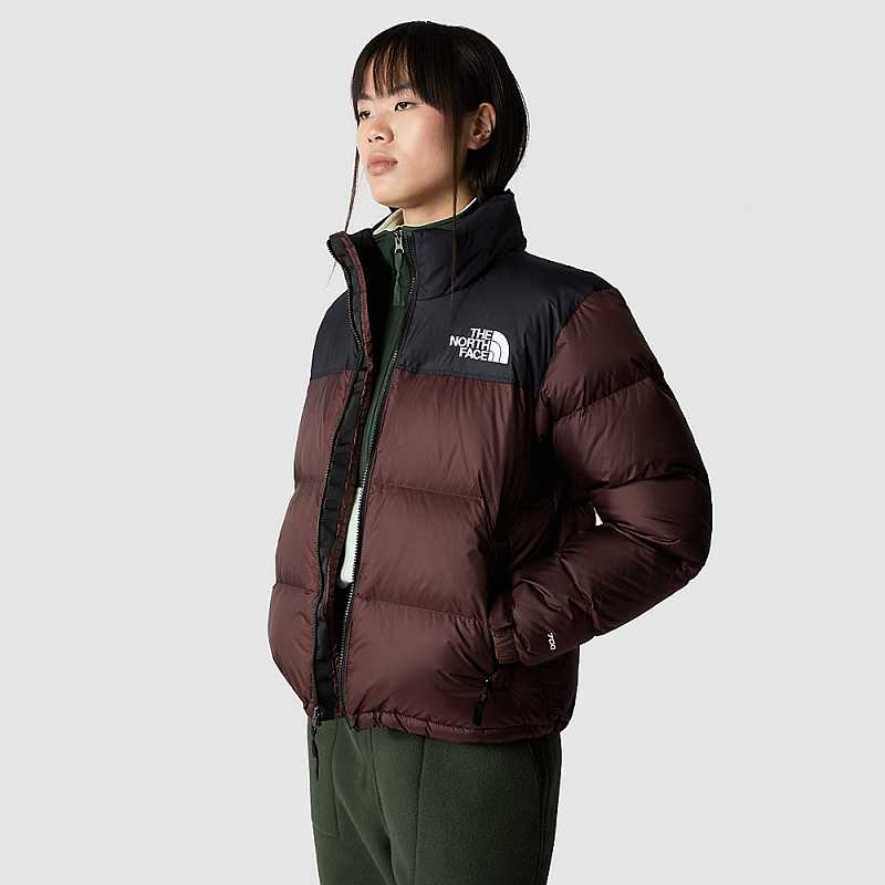 Women's The North Face 1996 Retro Nuptse Down Jackets Black Brown / Black | Malaysia-3760891