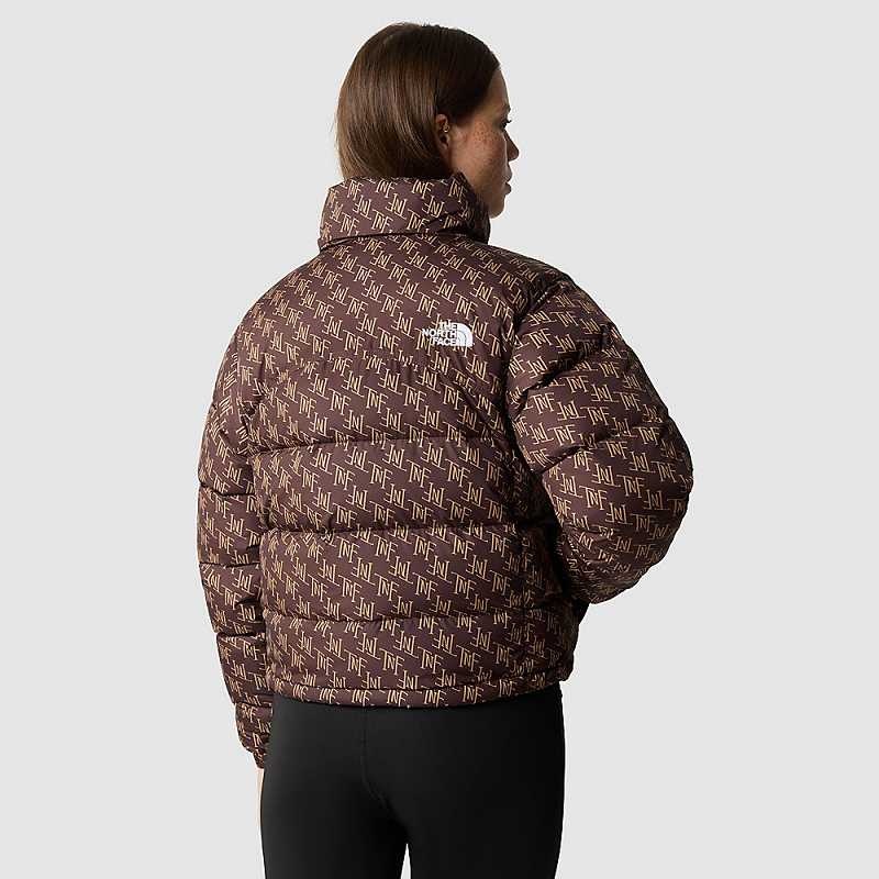 Women's The North Face 2000 Retro Nuptse Down Jackets Black Brown | Malaysia-1269357