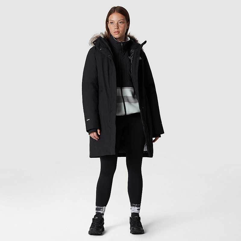 Women's The North Face Arctic Parka Black | Malaysia-4157892