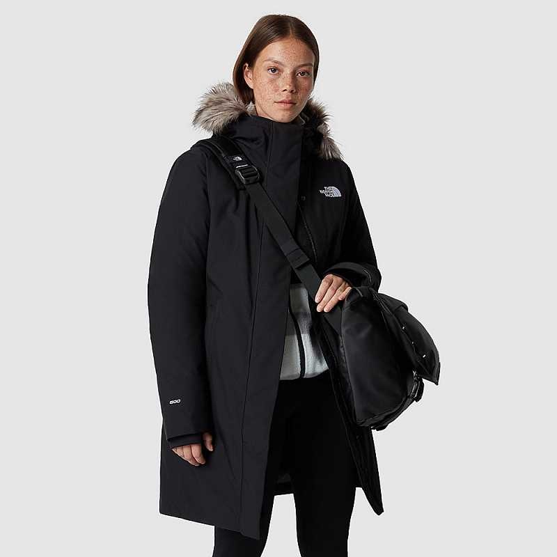 Women's The North Face Arctic Parka Black | Malaysia-4157892