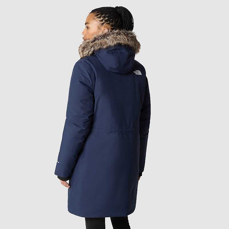 Women's The North Face Arctic Parka Navy | Malaysia-5098643