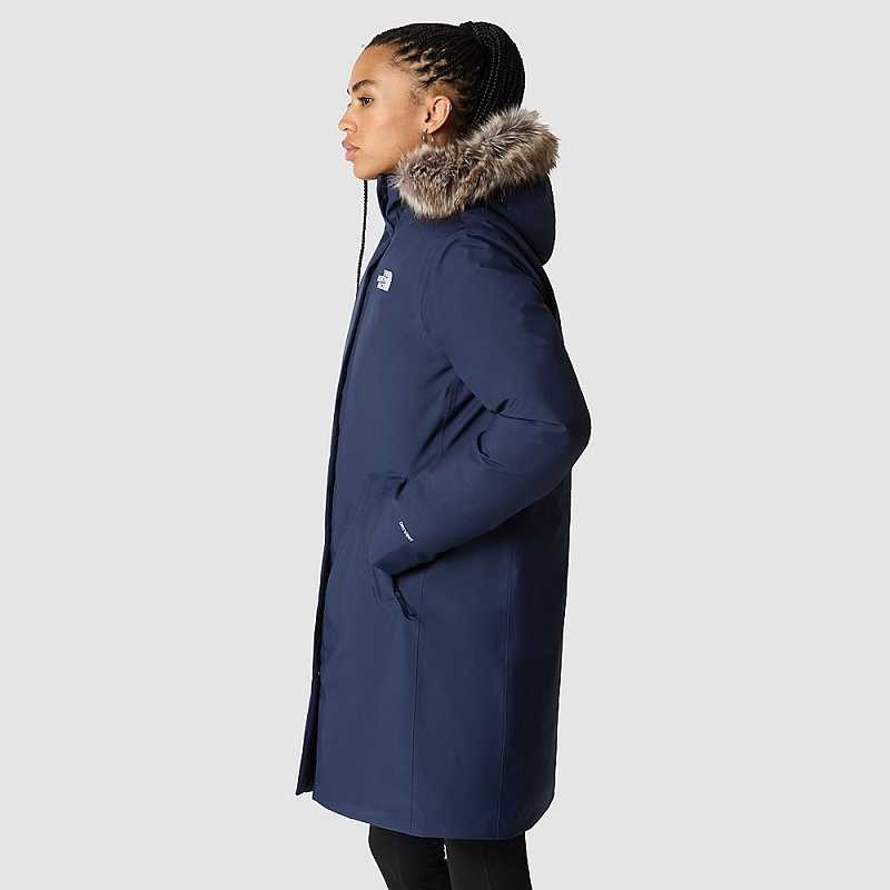 Women's The North Face Arctic Parka Navy | Malaysia-5098643