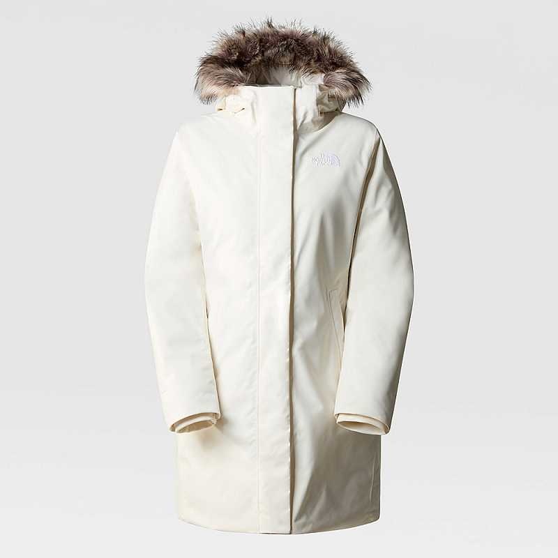 Women\'s The North Face Arctic Parka White | Malaysia-0935421