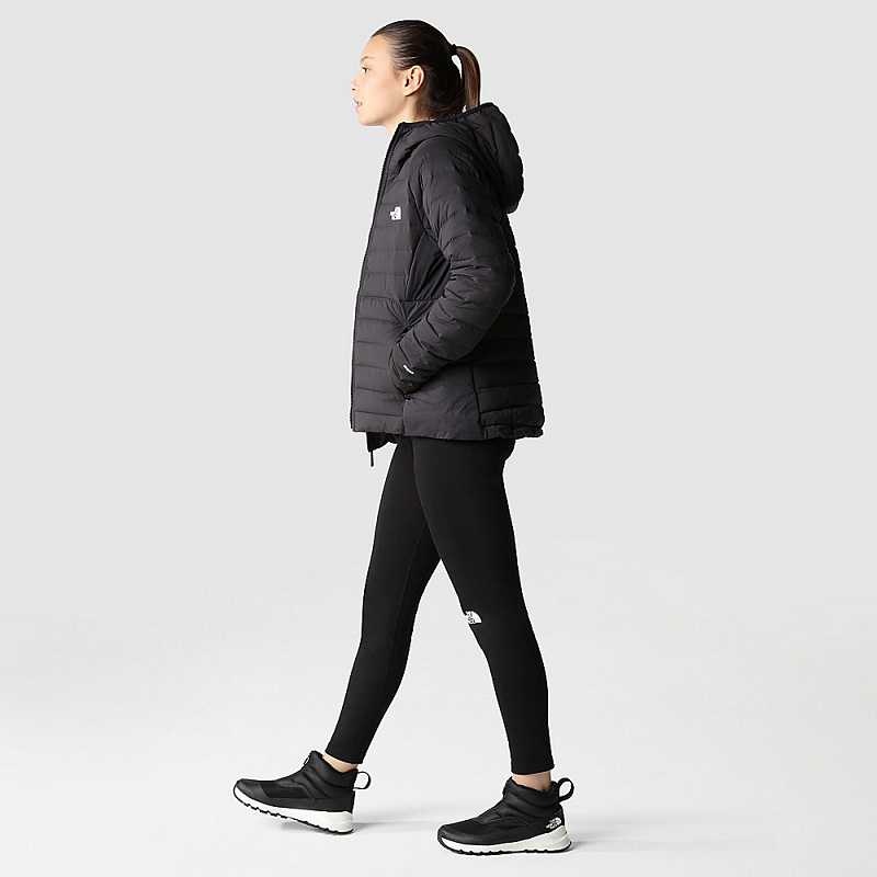 Women's The North Face Belleview Stretch Down Jackets Black | Malaysia-1286709