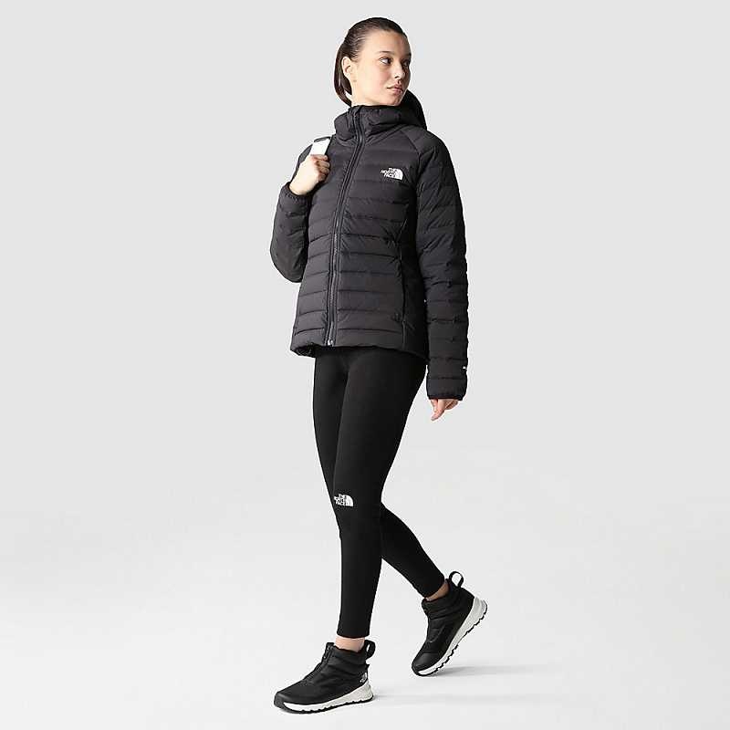 Women's The North Face Belleview Stretch Down Jackets Black | Malaysia-1286709