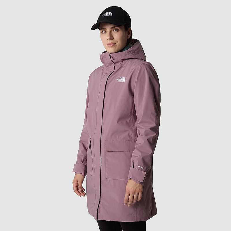 Women\'s The North Face City Breeze II Parka Grey | Malaysia-7351642