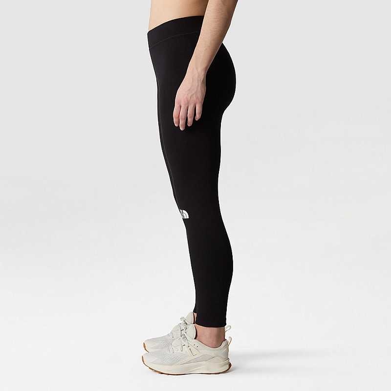 Women's The North Face Cotton Leggings Black | Malaysia-2683450