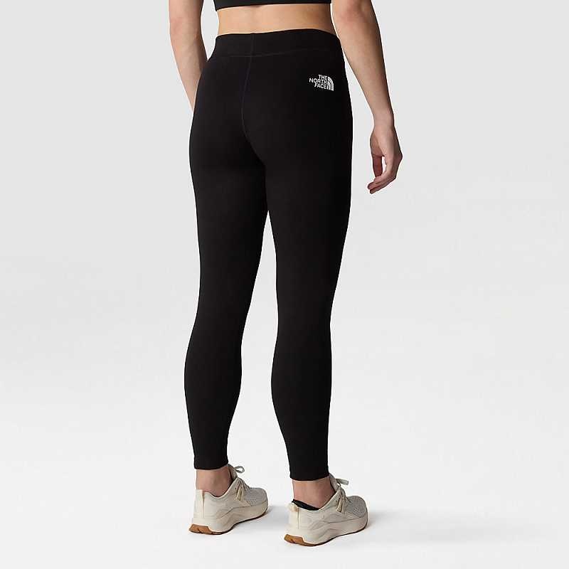 Women's The North Face Cotton Leggings Black | Malaysia-2683450