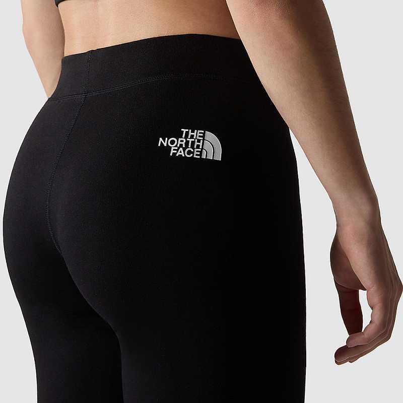 Women's The North Face Cotton Leggings Black | Malaysia-2683450