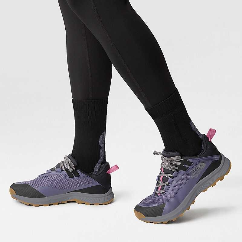 Women's The North Face Cragstone Waterproof Hiking Shoes Light Purple / Grey | Malaysia-4809732