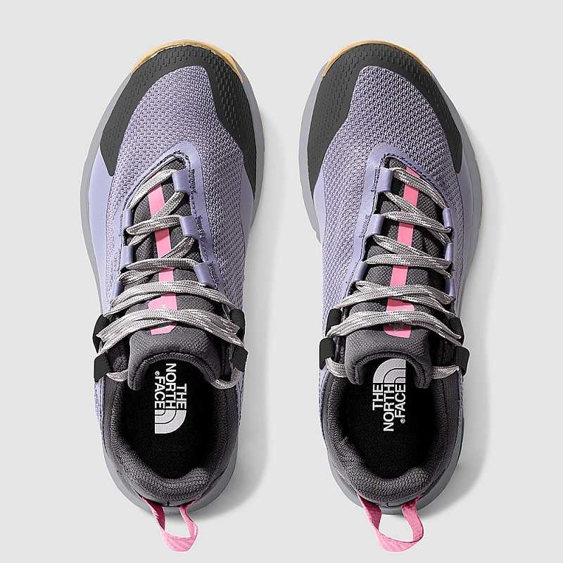 Women's The North Face Cragstone Waterproof Hiking Shoes Light Purple / Grey | Malaysia-4809732