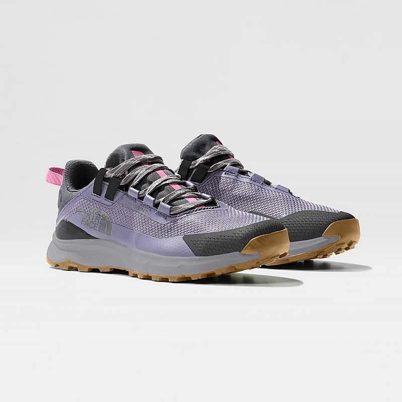 Women's The North Face Cragstone Waterproof Hiking Shoes Light Purple / Grey | Malaysia-4809732