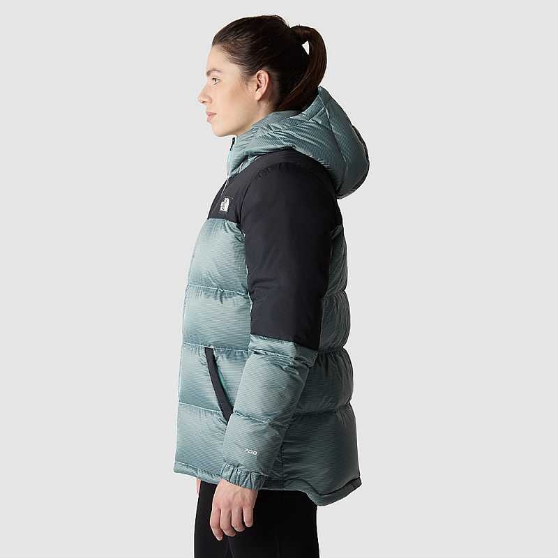 Women's The North Face Diablo Down Jackets Turquoise / Black | Malaysia-6790481