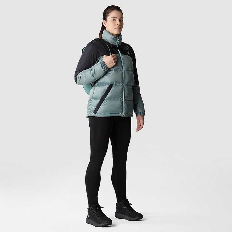 Women's The North Face Diablo Down Jackets Turquoise / Black | Malaysia-5480132