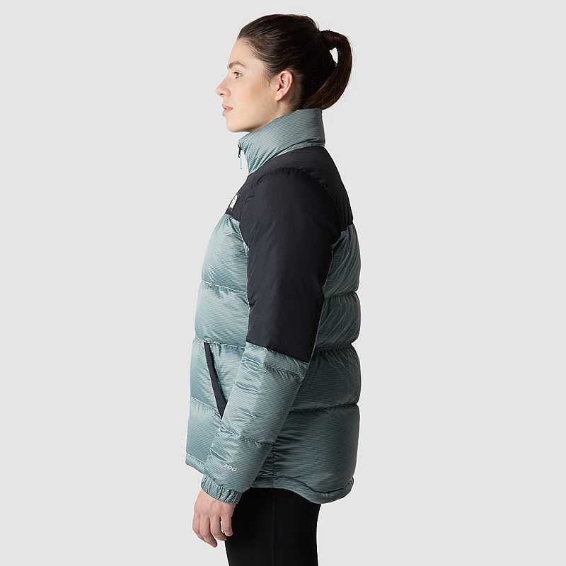 Women's The North Face Diablo Down Jackets Turquoise / Black | Malaysia-5480132