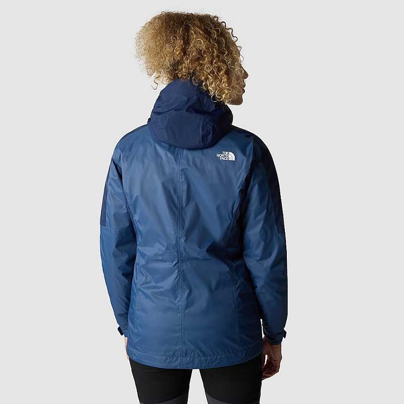 Women's The North Face Down Insulated DryVent™ Triclimate 3 In 1 Jackets Blue / Navy | Malaysia-8160927