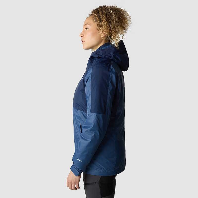 Women's The North Face Down Insulated DryVent™ Triclimate 3 In 1 Jackets Blue / Navy | Malaysia-8160927