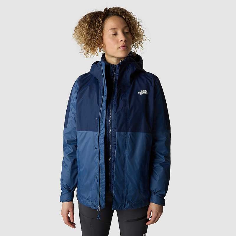 Women's The North Face Down Insulated DryVent™ Triclimate 3 In 1 Jackets Blue / Navy | Malaysia-8160927