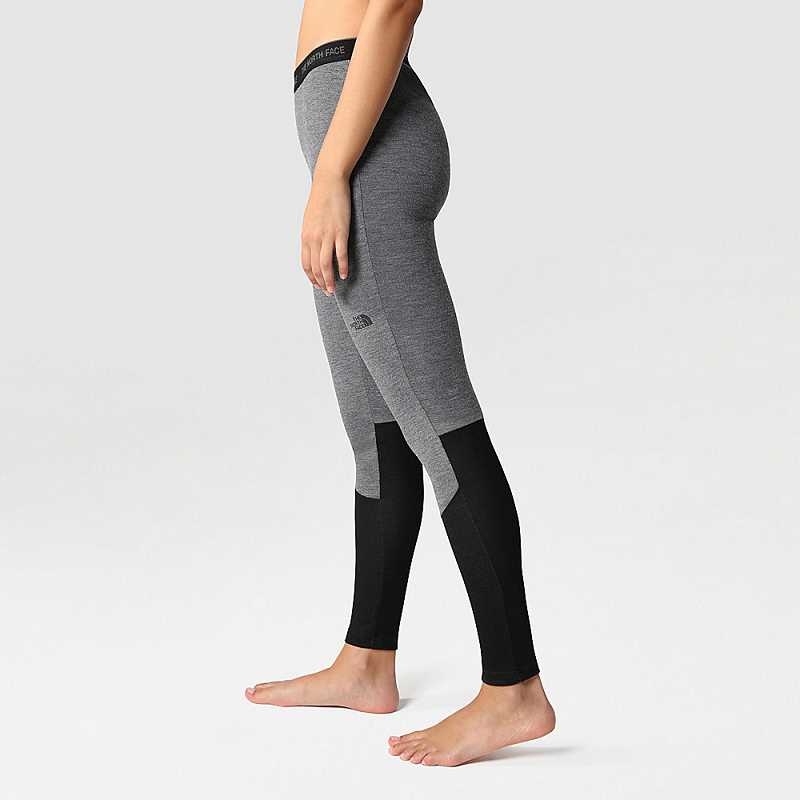 Women's The North Face Easy Leggings Grey / Black | Malaysia-1872950