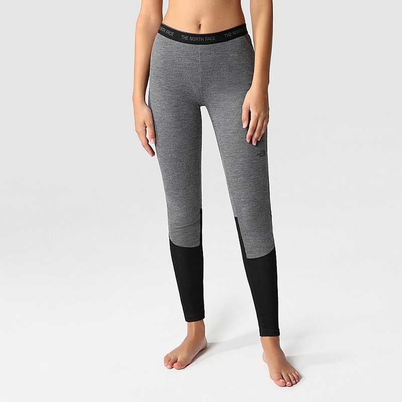 Women\'s The North Face Easy Leggings Grey / Black | Malaysia-1872950