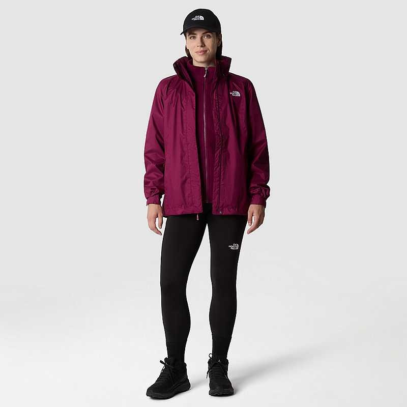 Women's The North Face Evolve II Triclimate® 3 In 1 Jackets Fuchsia / Grey | Malaysia-6851724