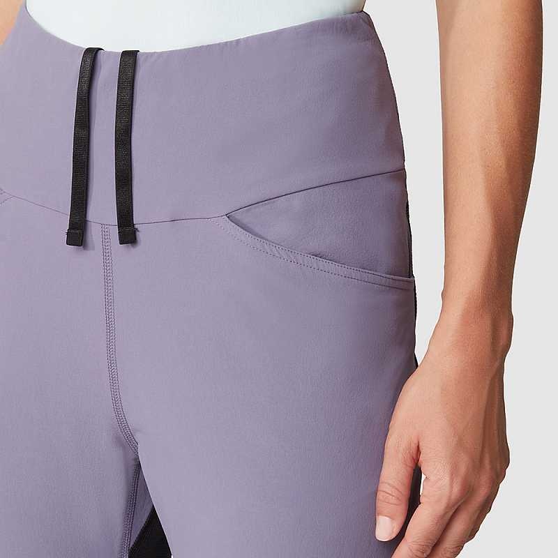 Women's The North Face Felik Alpine Leggings Light Purple / Black | Malaysia-2781945