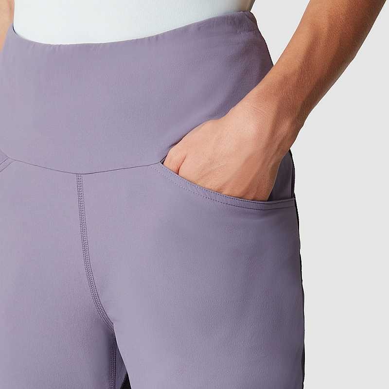 Women's The North Face Felik Alpine Leggings Light Purple / Black | Malaysia-2781945