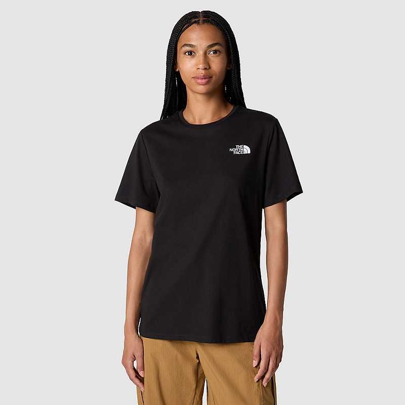 Women's The North Face Foundation Graphic T Shirts Black / White | Malaysia-2830957