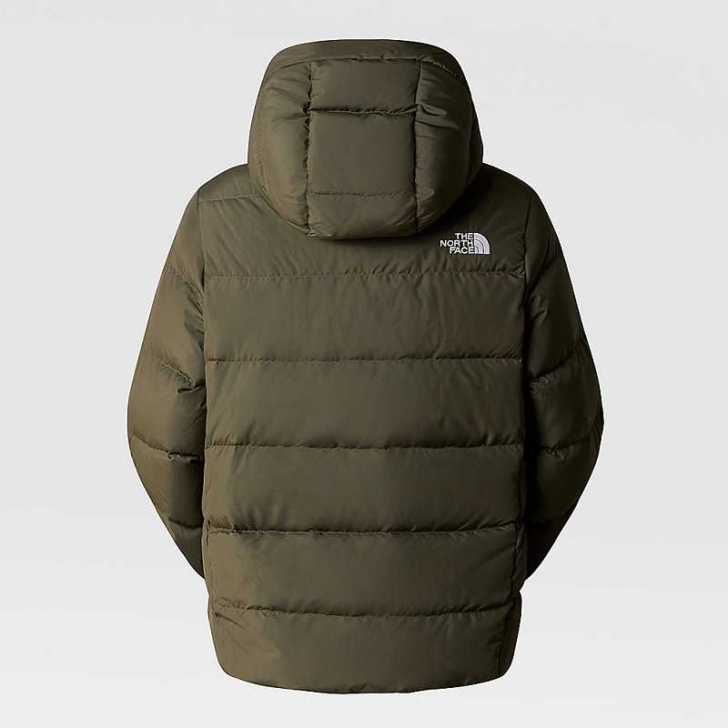 Women's The North Face Gotham Parka Grey Brown Green | Malaysia-5246980