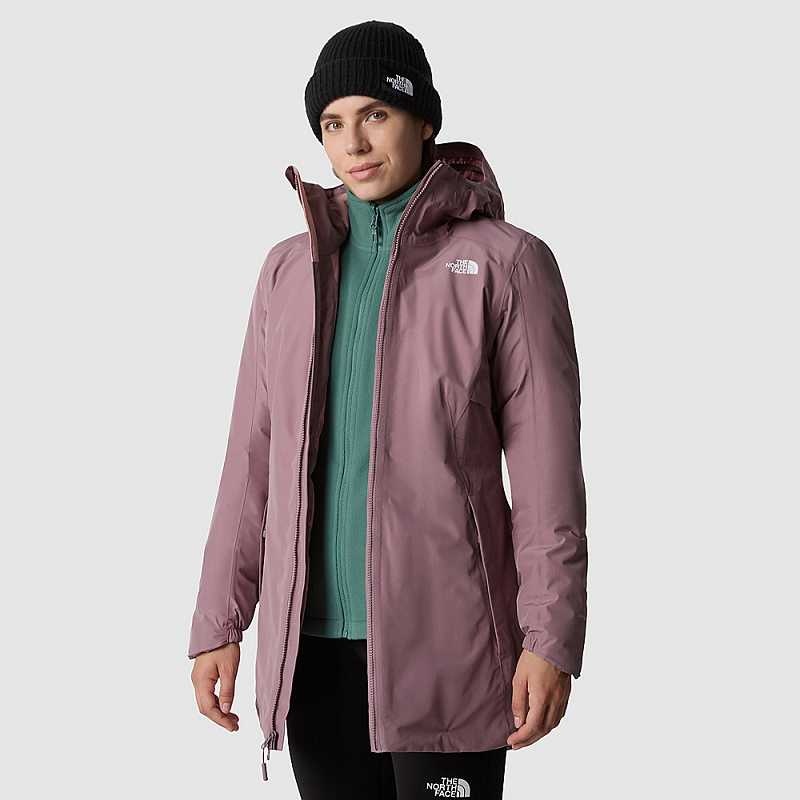 Women's The North Face Hikesteller Parka Grey / Rose | Malaysia-8312560