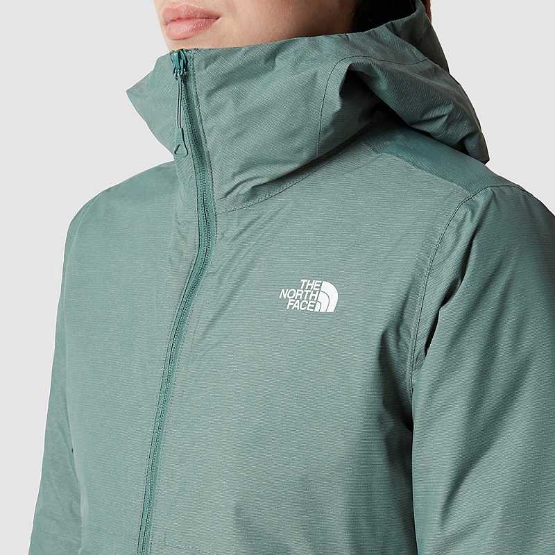 Women's The North Face Hikesteller Triclimate 3 In 1 Jackets Dark Olive White / Deep Green | Malaysia-5971283