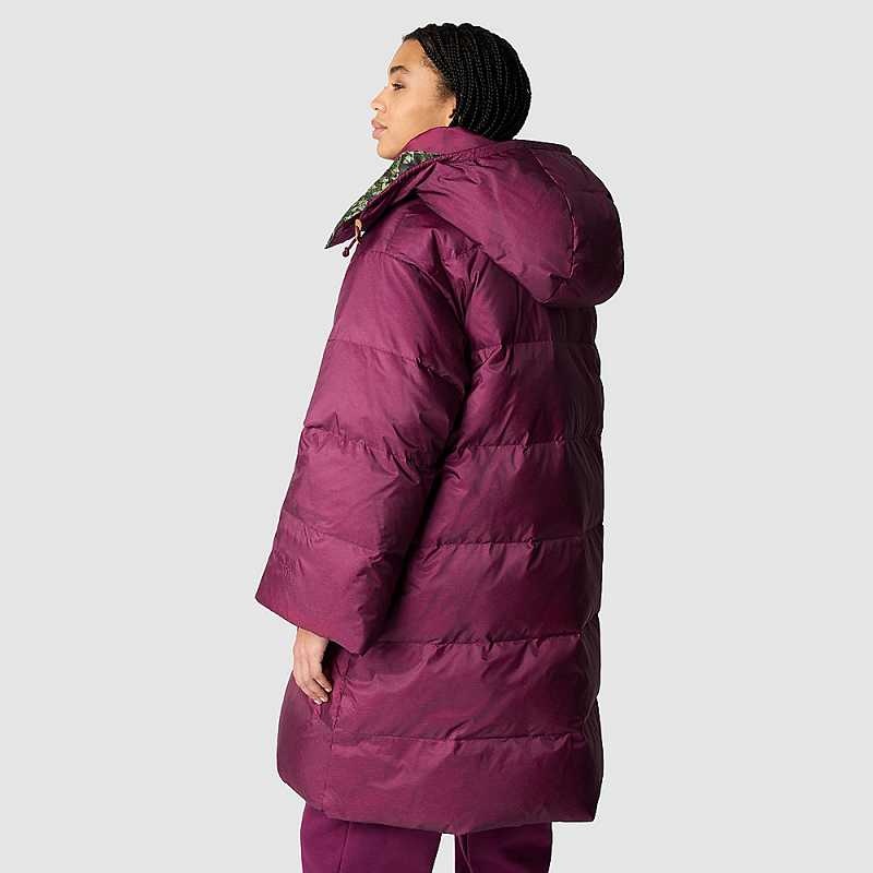 Women's The North Face Hyalite Down Jackets Fuchsia / Olive | Malaysia-7652109