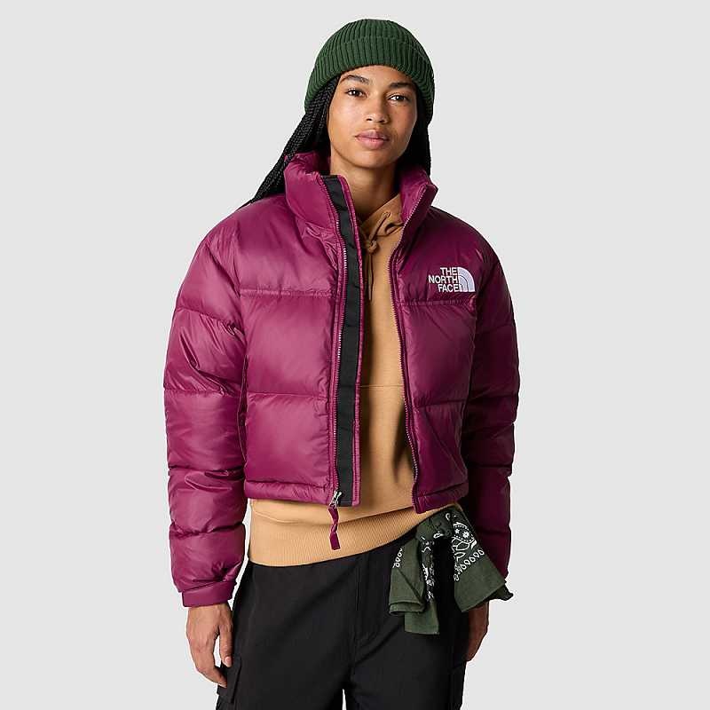 Women's The North Face Nuptse Down Jackets Fuchsia | Malaysia-7320498