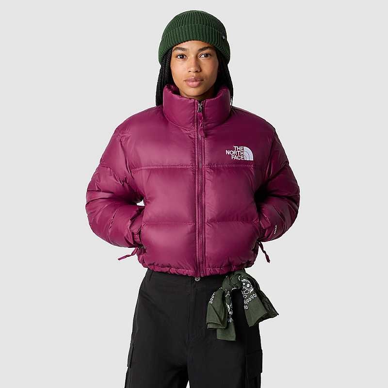 Women\'s The North Face Nuptse Down Jackets Fuchsia | Malaysia-7320498