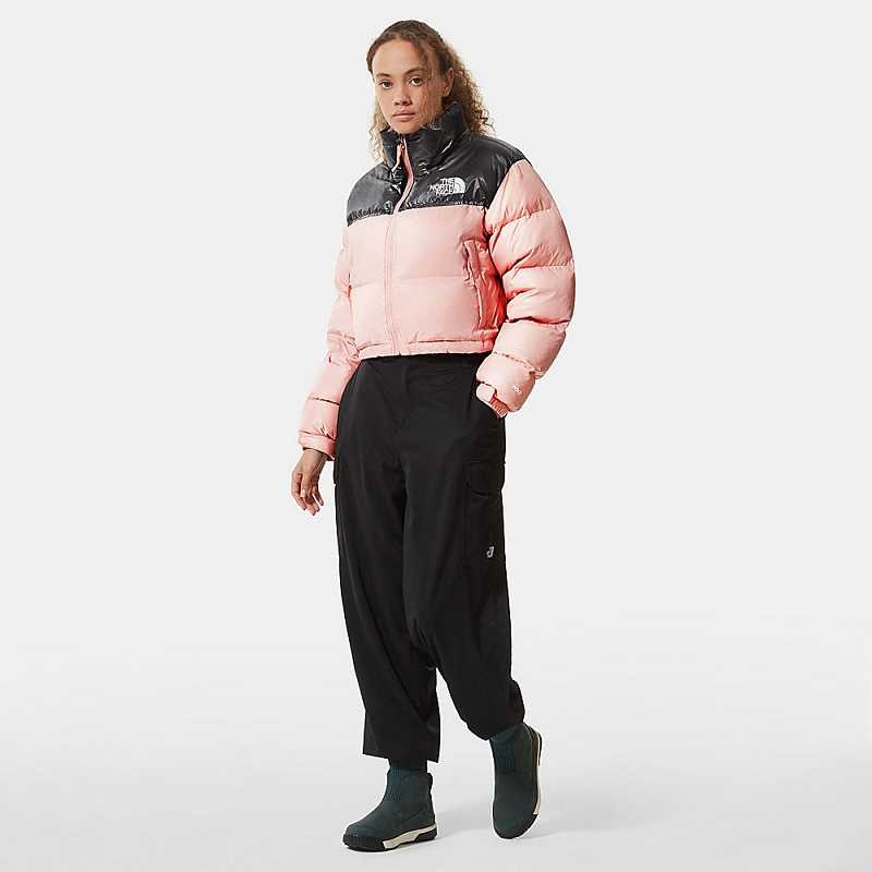 Women's The North Face Nuptse Down Jackets Rose Brown | Malaysia-1039274