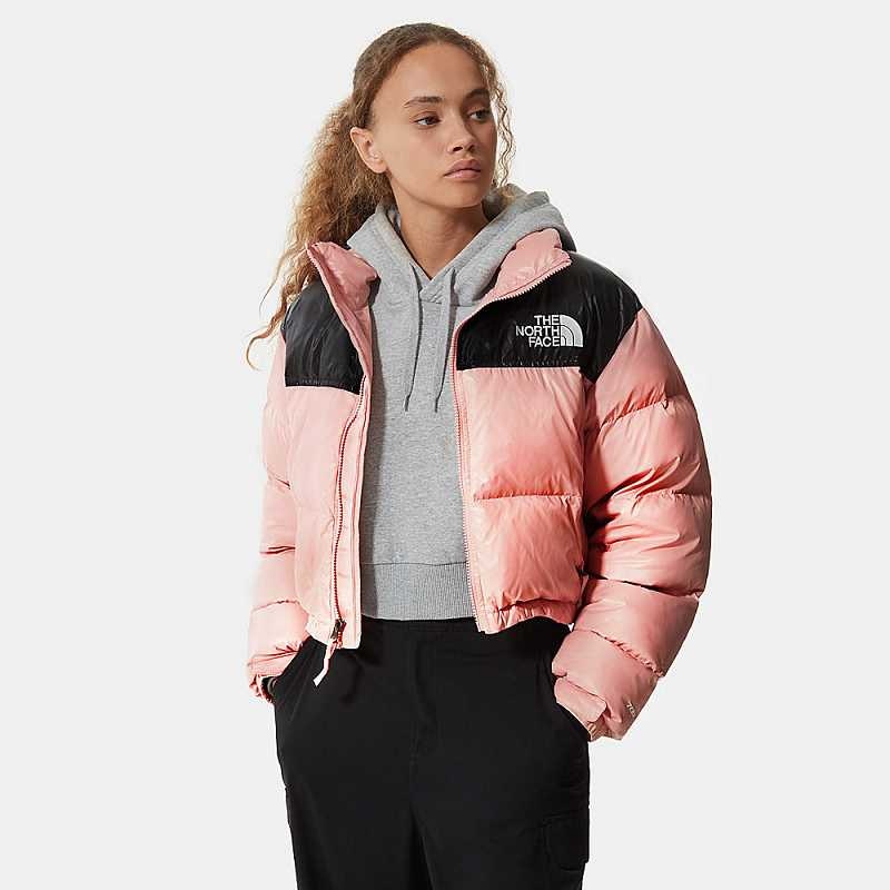 Women's The North Face Nuptse Down Jackets Rose Brown | Malaysia-1039274