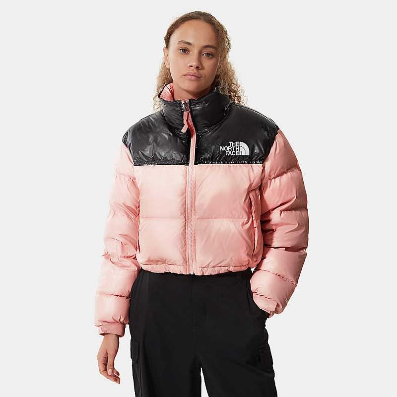 Women\'s The North Face Nuptse Down Jackets Rose Brown | Malaysia-1039274