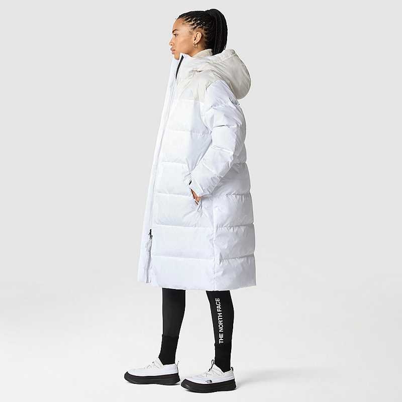 Women's The North Face Nuptse Parka White / White | Malaysia-9145378