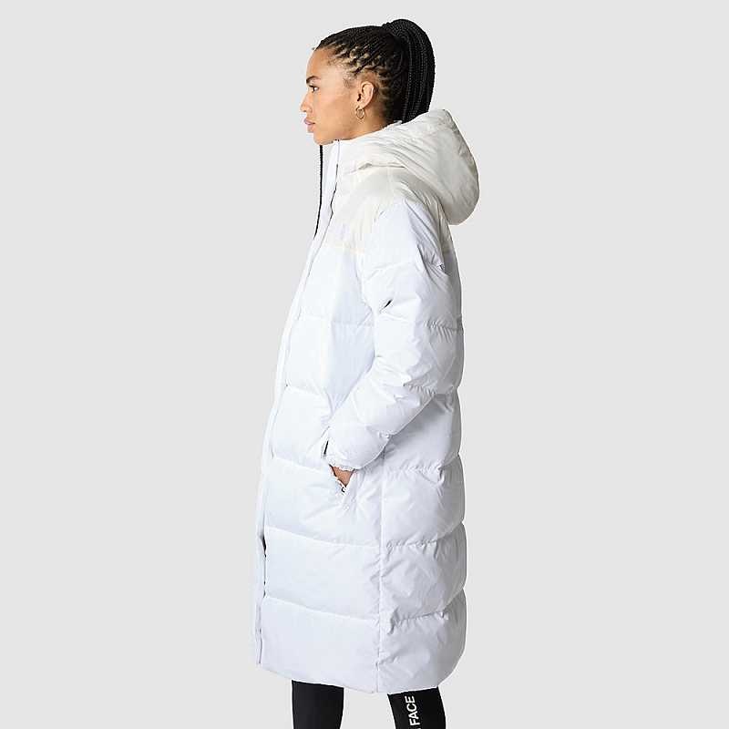 Women's The North Face Nuptse Parka White / White | Malaysia-9145378