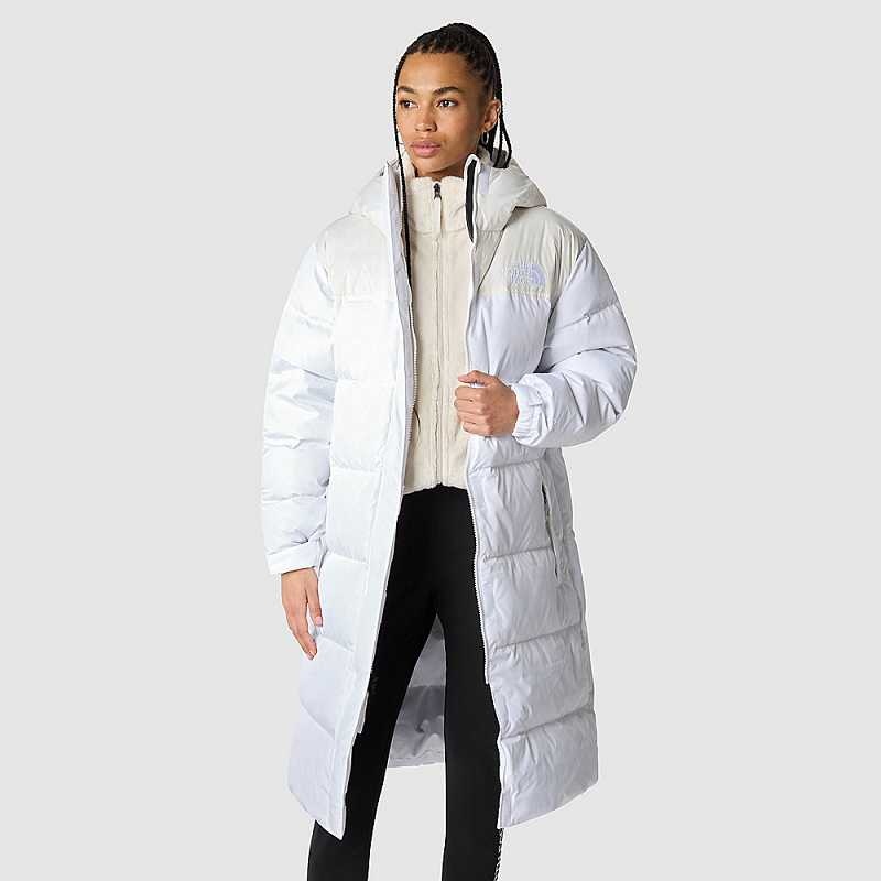 Women's The North Face Nuptse Parka White / White | Malaysia-9145378