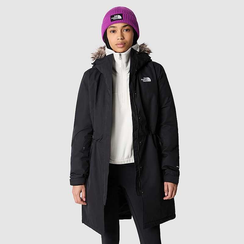 Women's The North Face Recycled Zaneck Parka Black | Malaysia-0427695