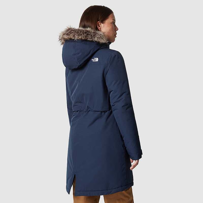 Women's The North Face Recycled Zaneck Parka Navy | Malaysia-4562908