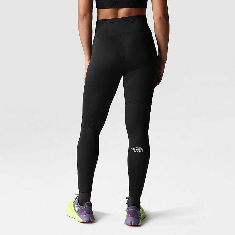 Women's The North Face Run Leggings Black | Malaysia-0791483