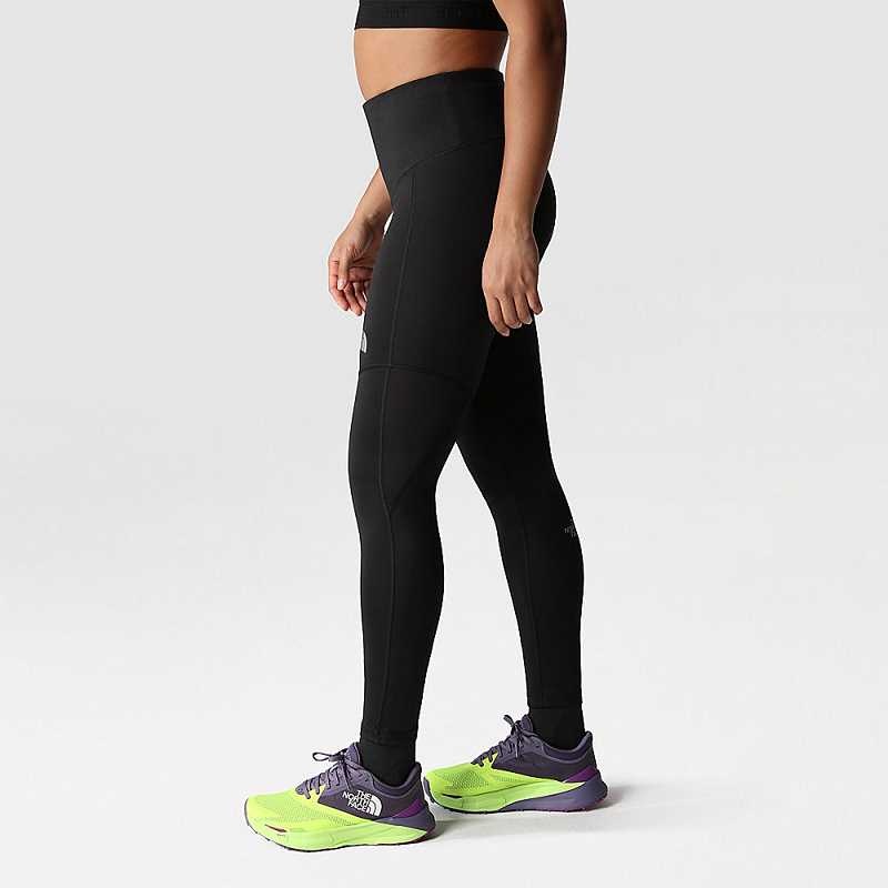 Women's The North Face Run Leggings Black | Malaysia-0791483