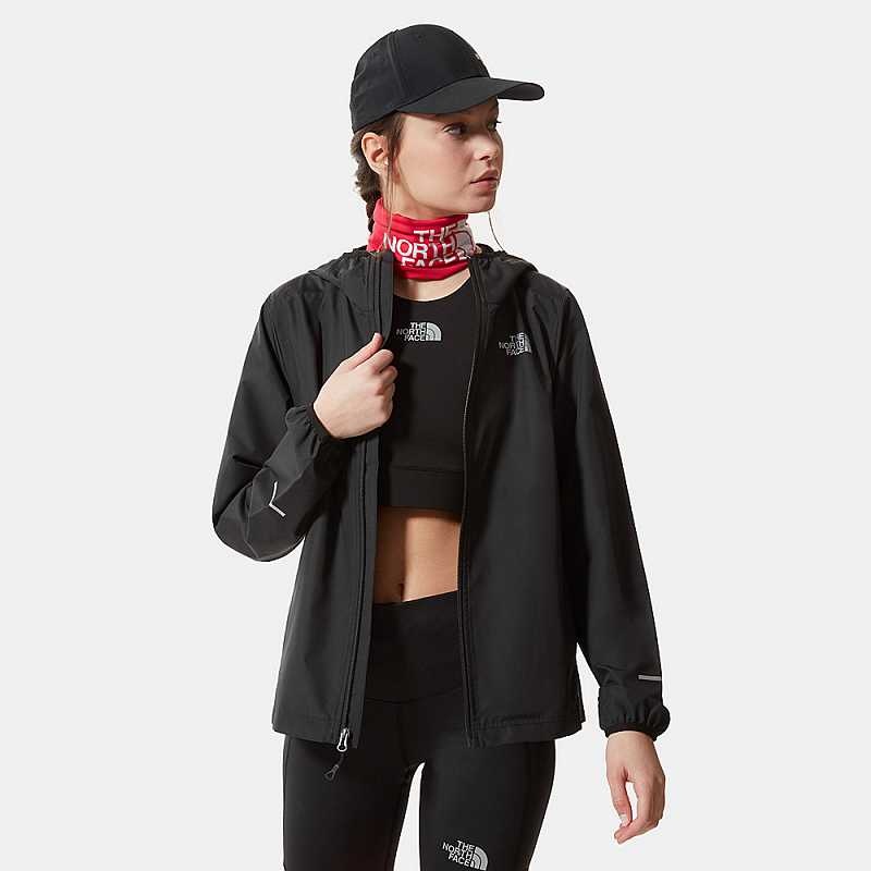 Women's The North Face Run Wind Windbreaker Black | Malaysia-8592607