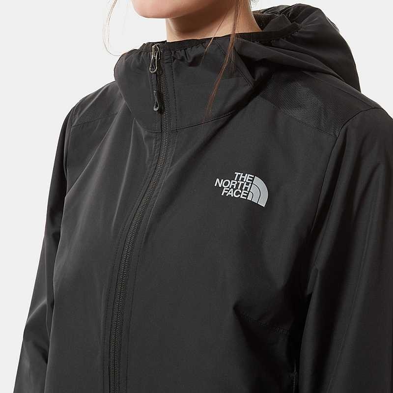 Women's The North Face Run Wind Windbreaker Black | Malaysia-8592607