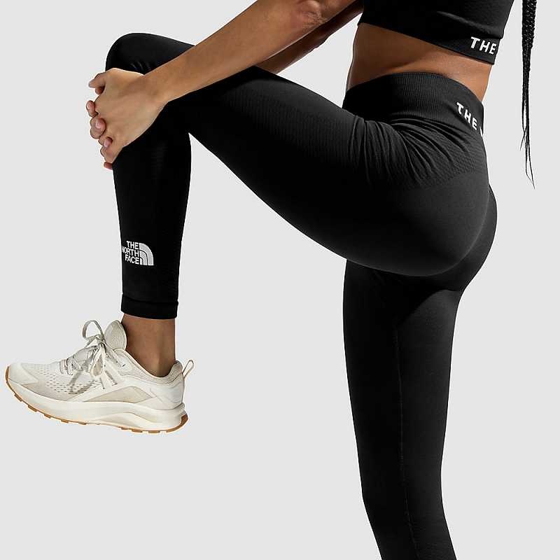 Women\'s The North Face Seamless Leggings Black | Malaysia-9174260