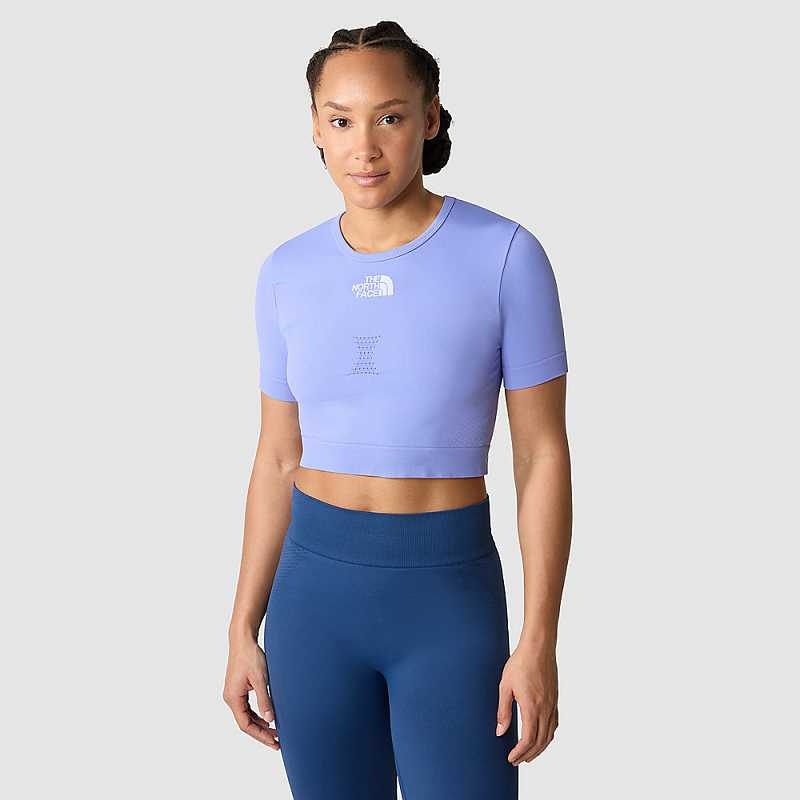 Women\'s The North Face Seamless T Shirts Light Blue | Malaysia-6329418