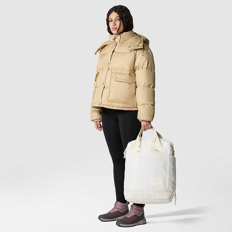 Women's The North Face Sierra Down Jackets Khaki Grey | Malaysia-1076825